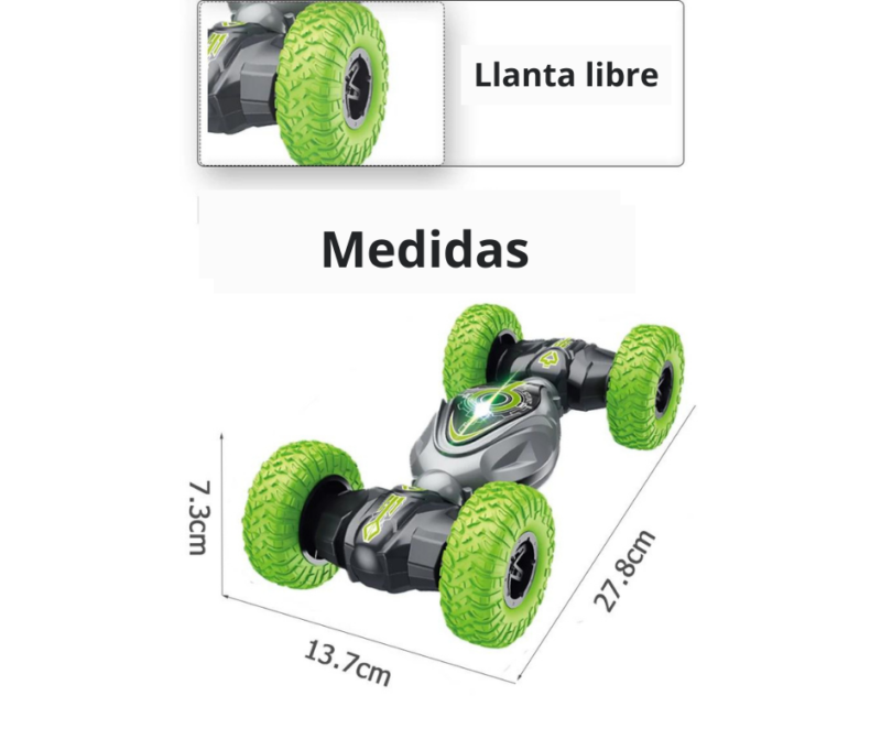 Carro Acrobático 4x4 Control Remoto Sensor Movimiento Mano - Image 3
