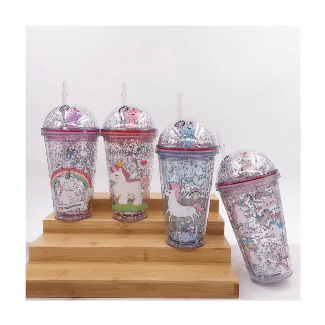 Vaso Pitillo Doble Pared Unicornio - Image 1