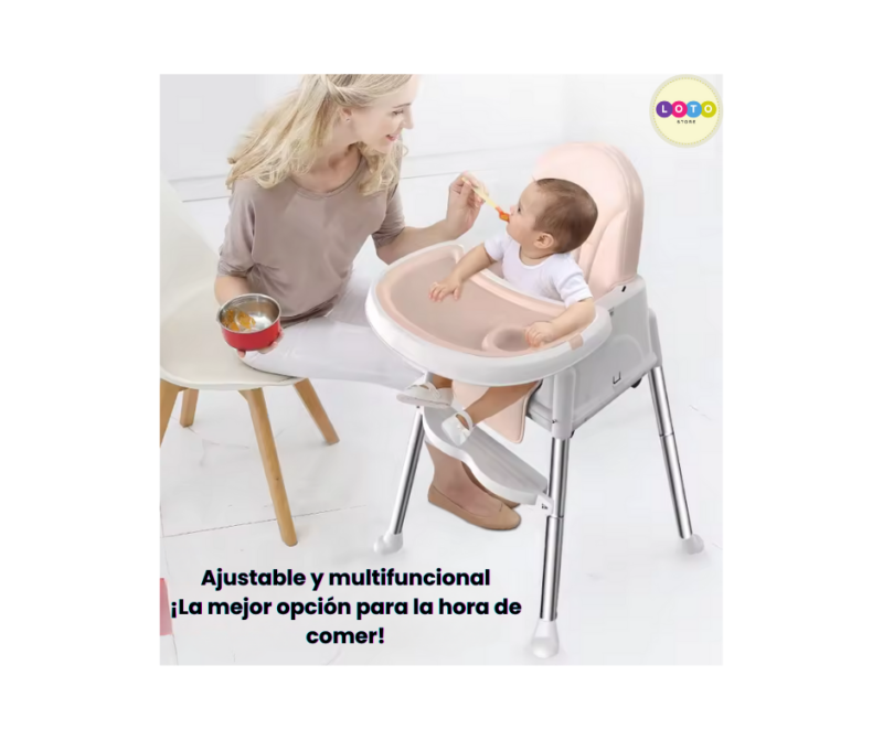 Silla Comedor Para Bebe 3 En 1 Portátil Varias Alturas - Image 2