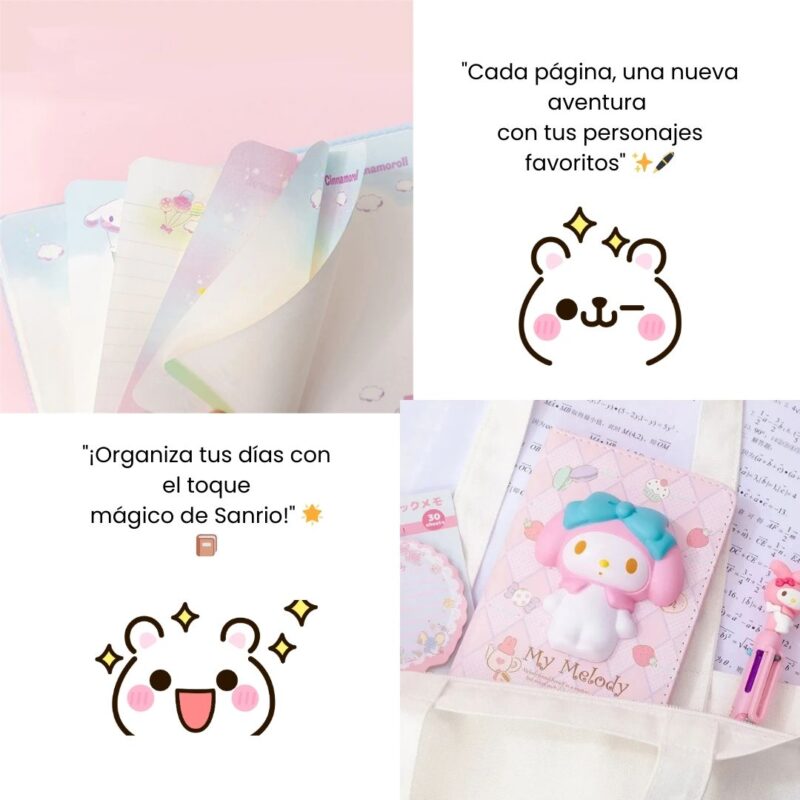 Agenda, Cuaderno, Diario 3D Squishy Sanrio Kawaii + Obsequio - Image 3