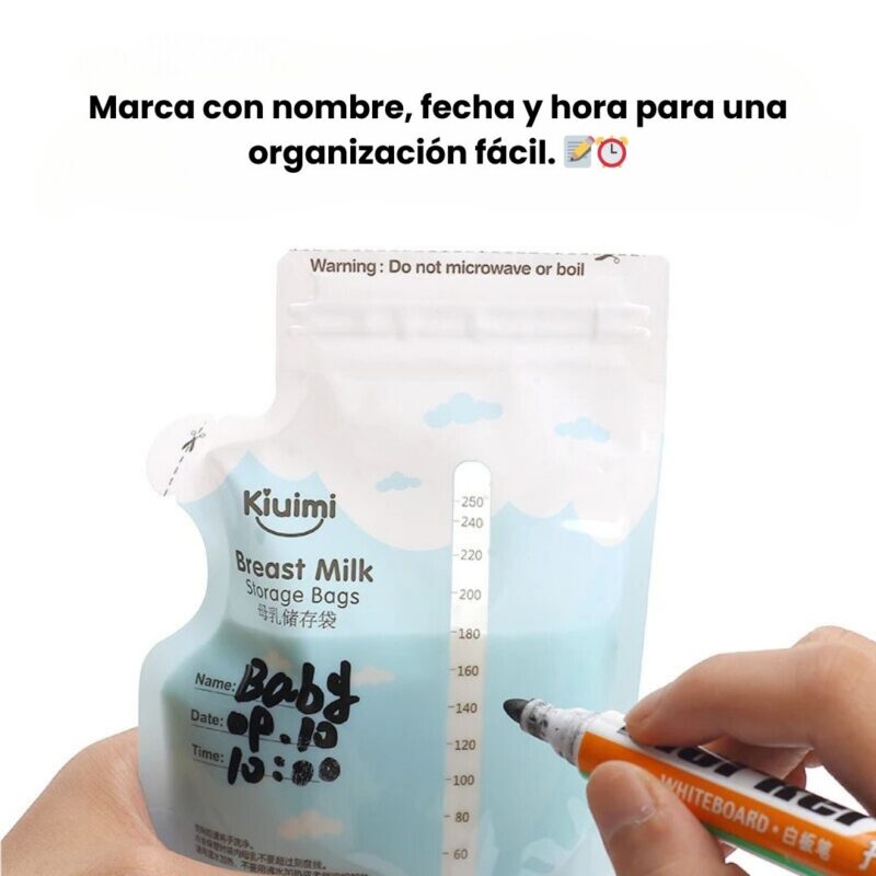 Bolsas Almacenamiento Leche Materna Kiuimi - Caja de 30 Unidades - Image 3