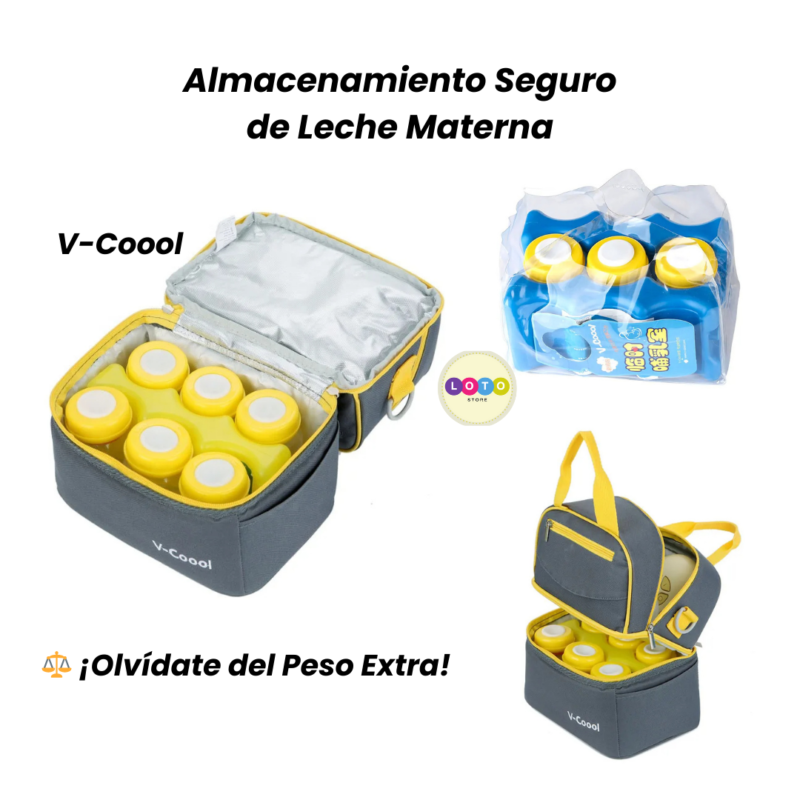 3 Frascos V-Coool para almacenamiento de Leche Materna - 180ml Libre Bpa - Image 4