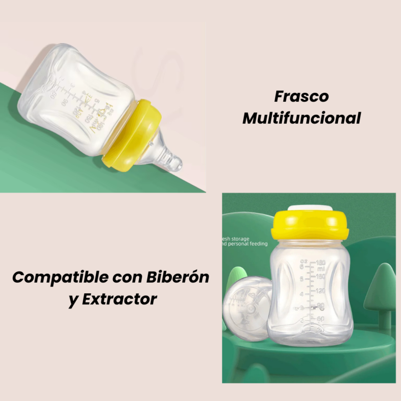 3 Frascos V-Coool para almacenamiento de Leche Materna - 180ml Libre Bpa - Image 6