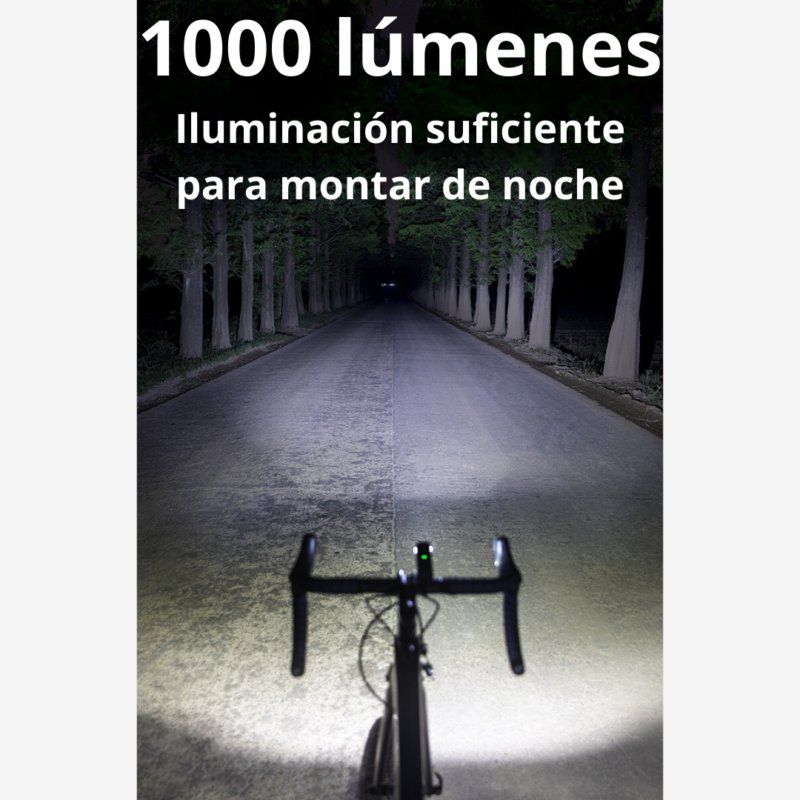 Luz Delantera Rockbros para Bicicleta - 1000 Lumen con 5 Modos de Iluminación - Image 6