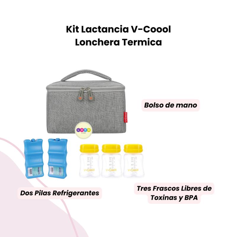 Kit Lactancia Materna Libre De Bpa Lonchera Termica V-coool - Image 3