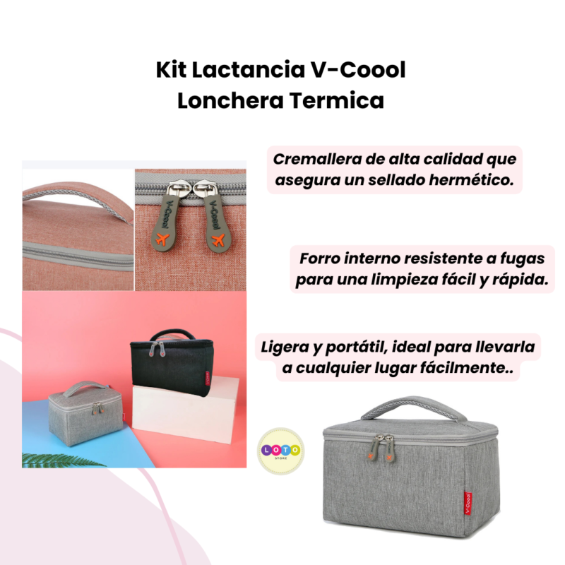 Kit Lactancia Materna Libre De Bpa Lonchera Termica V-coool - Image 4