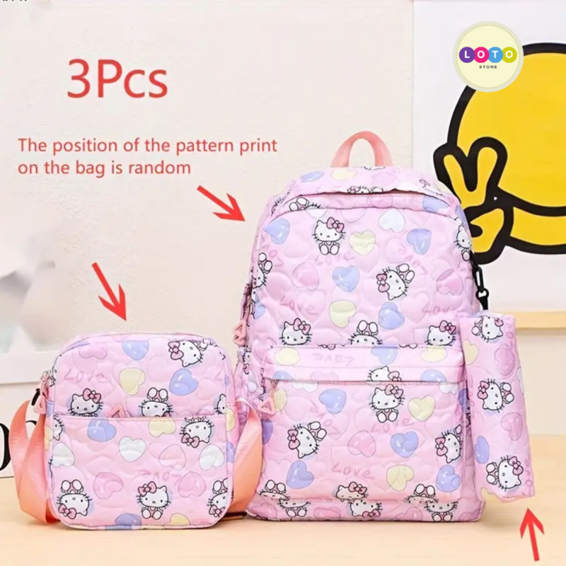 Maleta Escolar Hello Kitty Set 3 Piezas - Image 3