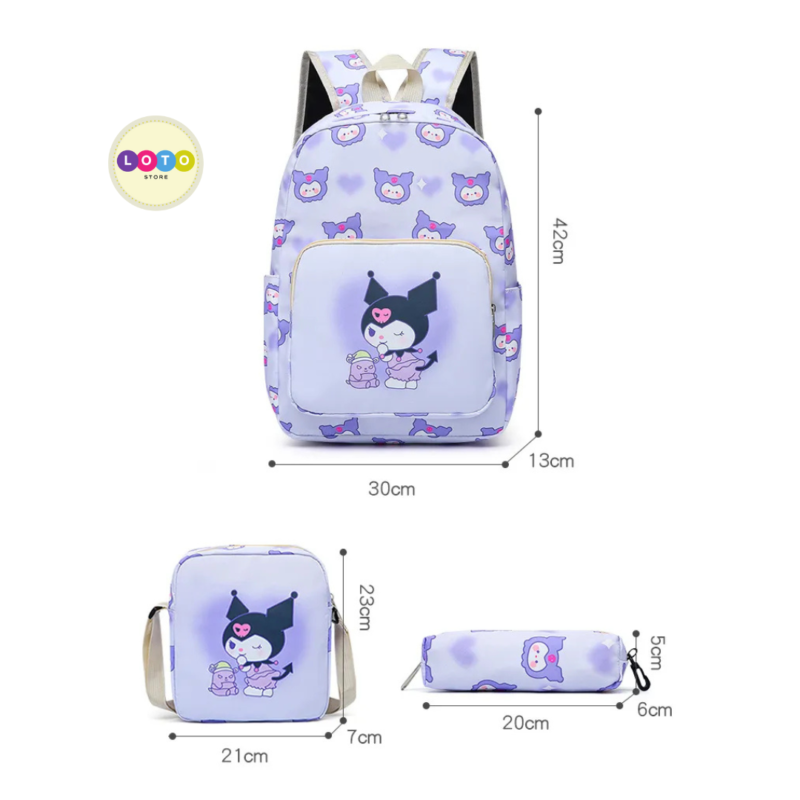 Maleta Escolar Sanrio Kawaii Set 3 Piezas - Image 6