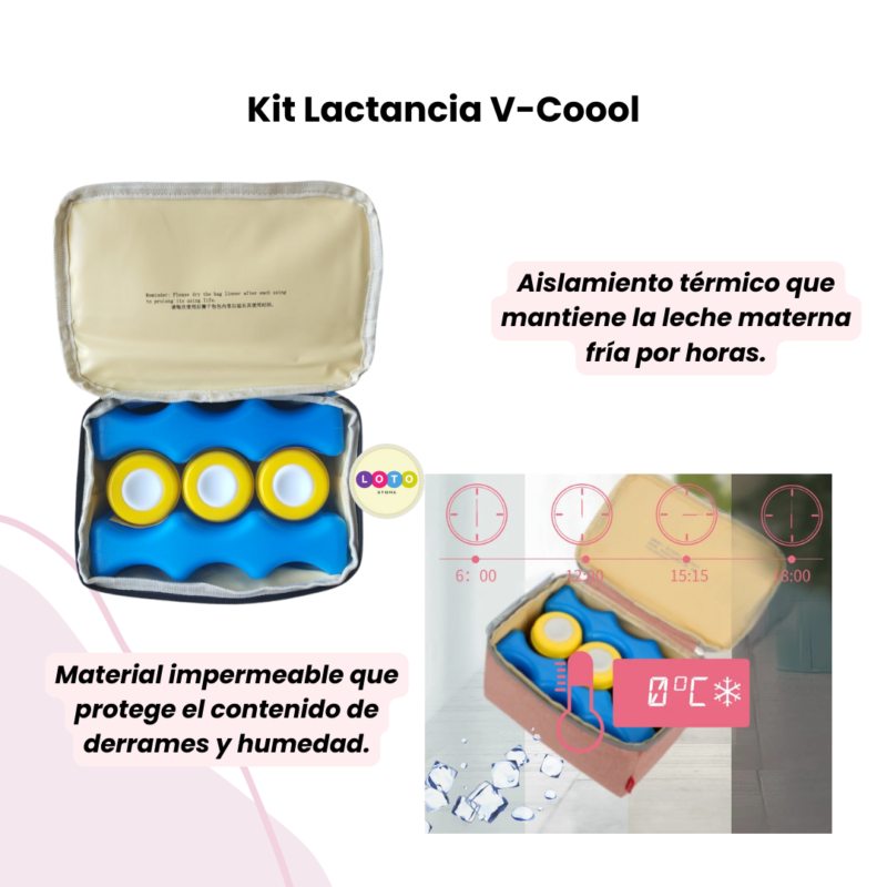 Kit Lactancia Materna Libre De Bpa Lonchera Termica V-coool - Image 7
