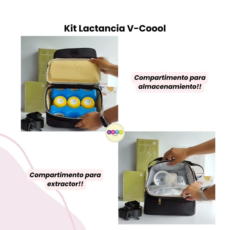 Kit Lactancia Materna Libre de BPA - Lonchera Termica V-coool - Image 4