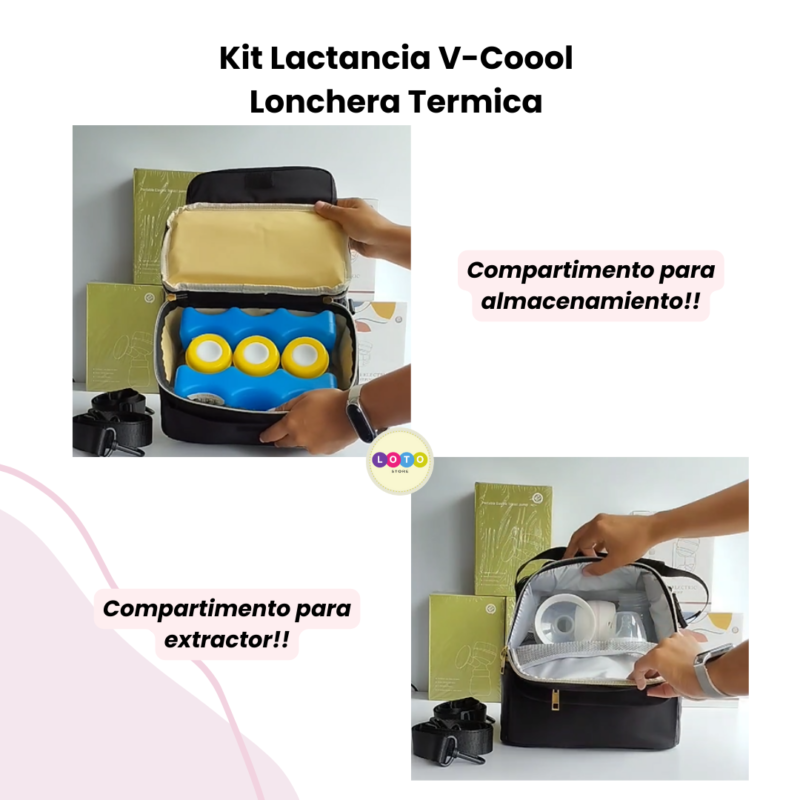 Kit Lactancia Materna Bolsas - Lonchera Termica V-Coool - Image 5