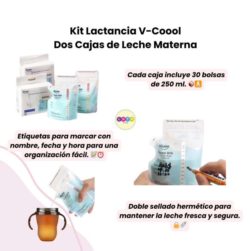 Kit Lactancia Materna Bolsas - Lonchera Termica V-Coool - Image 6