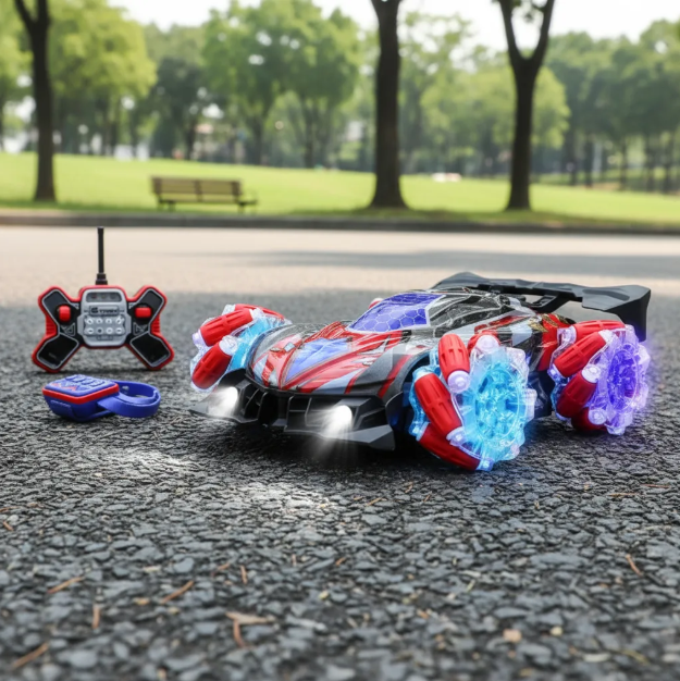 Carro Control Remoto Super Drift 360° Con Vapor, Humo, Luces