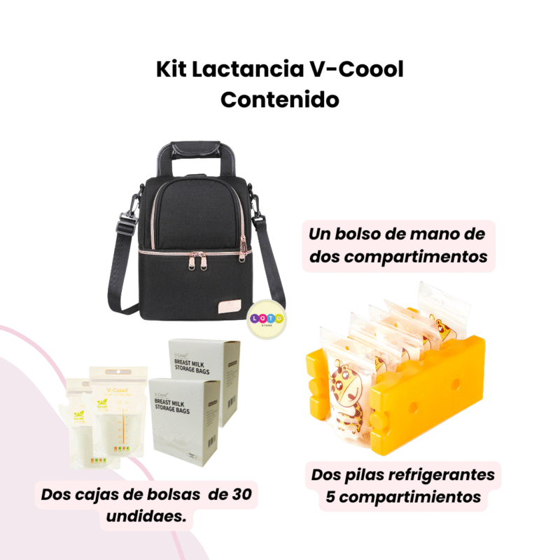 Kit Lactancia Materna Bolsas - Lonchera Termica V-Coool - Image 3