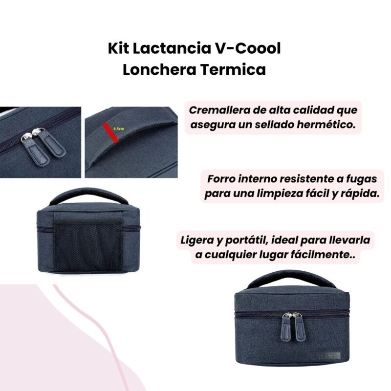 Set Lactancia Materna Libre De Bpa Lonchera Termica V-Coool - Image 3