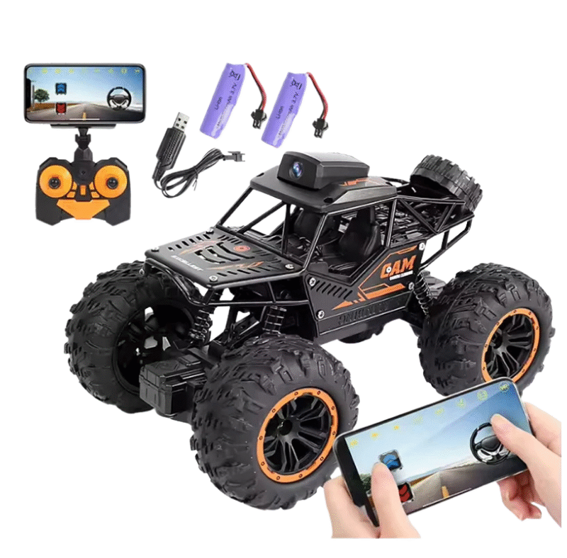 Carro Control Remoto 4x4 Con Cámara Wifi, Dos Baterias Recargables